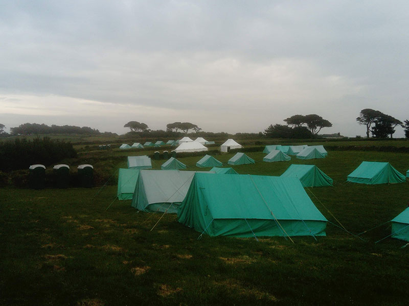 Pelistry Farm campsite Isles of Scilly